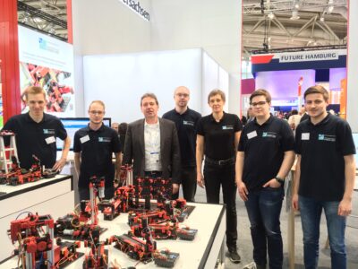 Team from the University Emden-Leer at the Hannover Messe